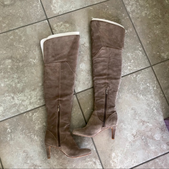 Vince Camuto taupe Thigh-Hi Boots - Picture 2 of 8